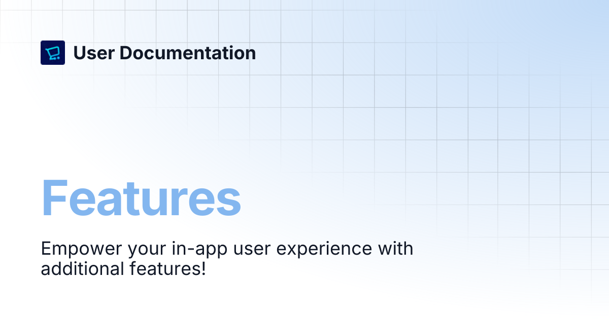 Features | User Documentation